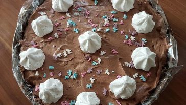 Meringue Ice Cream Cake