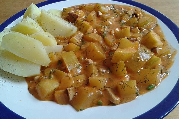 Stewed Cucumbers Vegan, Vegetarian or with Bacon