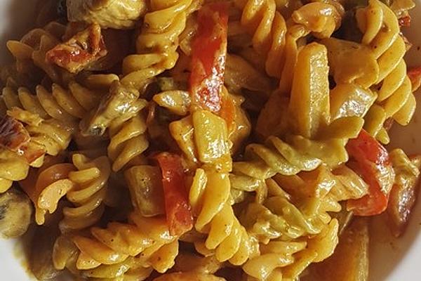 Stir-fried Vegetables with Chicken Fillet and Feta Cheese