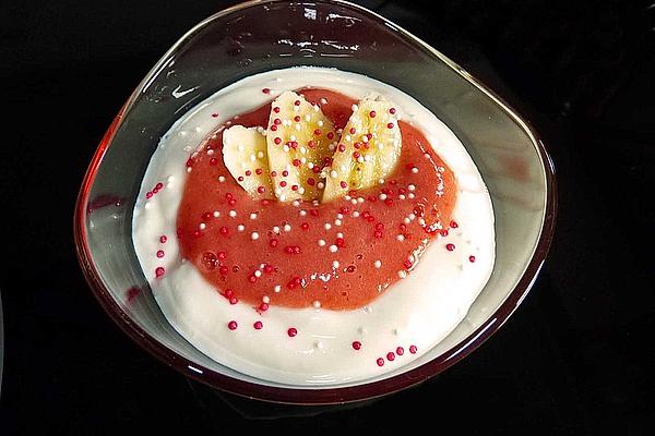 Strawberry and Banana Curd Dessert