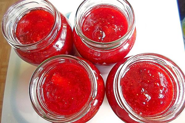 Strawberry Jam with Nectarines, Cranberries and Dates