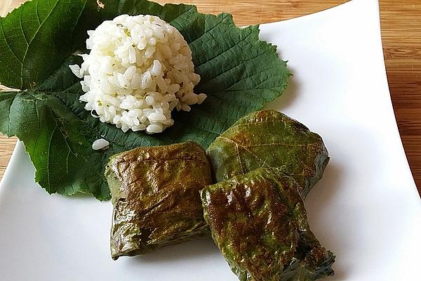Stuffed Hazelnut Leaves