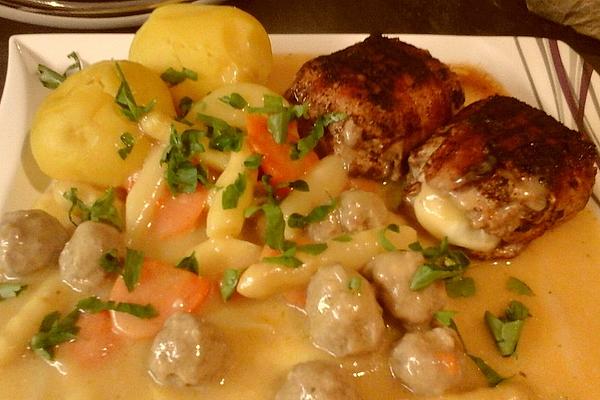 Stuffed Meatballs with Camembert