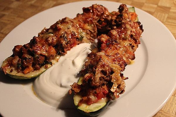 Stuffed Mince Zucchini