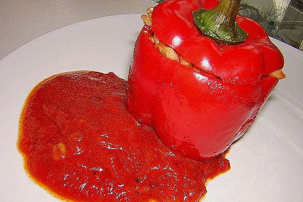 Stuffed Peppers with Tender Wheat and Feta
