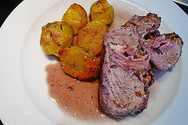 Stuffed Pork Fillet Wrapped in Parmesan
