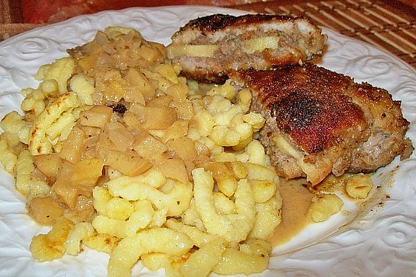 Stuffed Pork Schnitzel with Apples