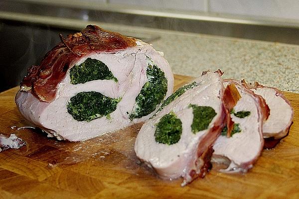 Stuffed Turkey Breast Wrapped in Bacon