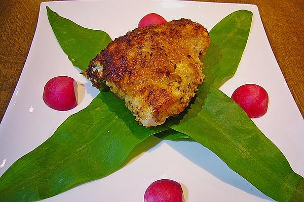 Stuffed Turkey Schnitzel with Wild Garlic