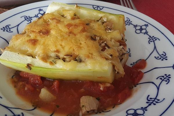 Stuffed Zucchini with Tuna
