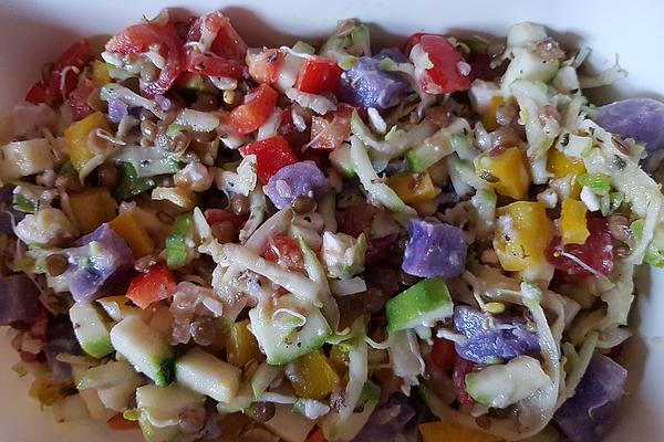 Summer Salad with Potatoes and Zucchini