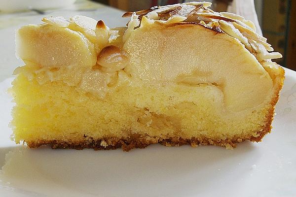 Sunken Apple Pie with Marzipan