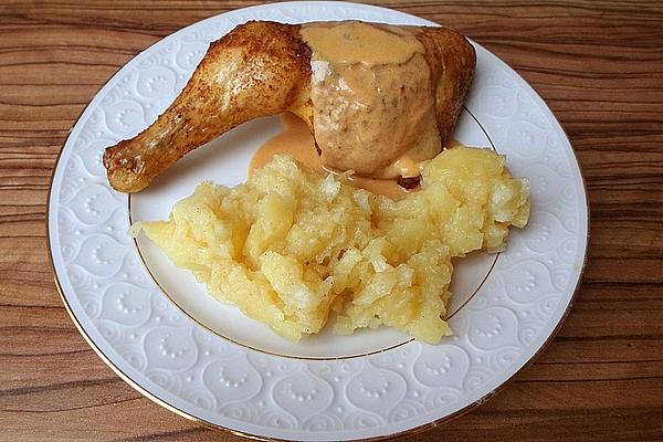 Super Crispy Chicken Legs with Sauce