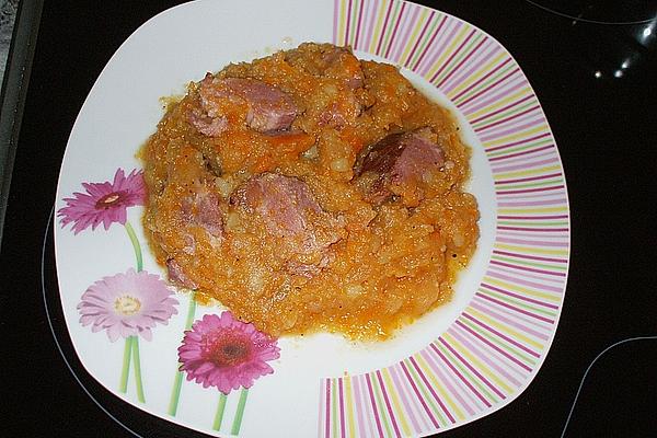 Swede Purée with Smoked Pork
