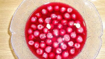 Sweet Tiramisu with Cherry Compote