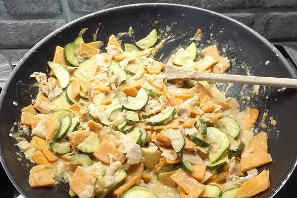 Sweet Potato and Zucchini Pan