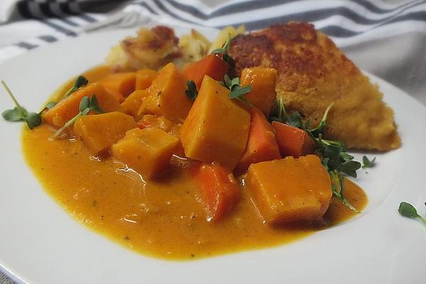 Sweet Potato Ragout with Coconut Milk