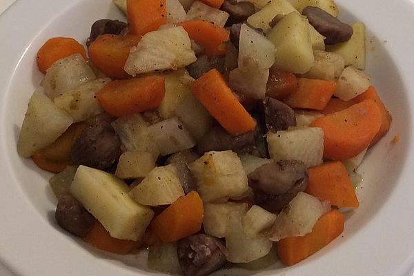 Sweet Vegetables with Chestnuts – Car Diet