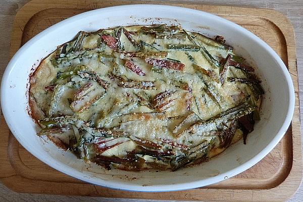 Swiss Chard Stalk Gratin