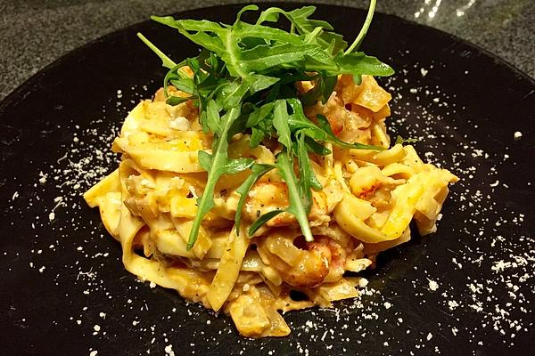 Tagliatelle in Crayfish Cream