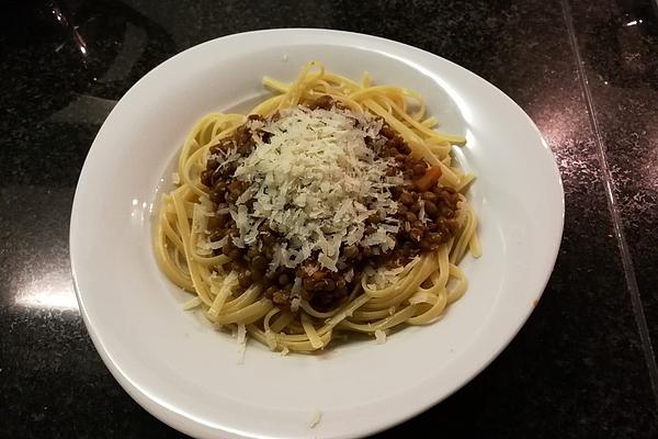 Tagliatelle with Lentil Sauce