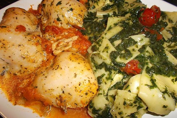 Tagliatelle with Spinach Cream