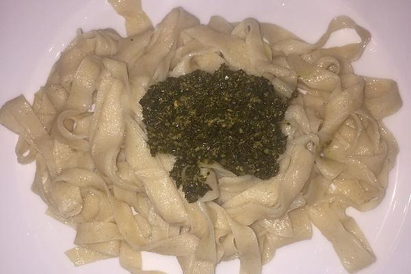 Tagliatelle with Walnut Pesto