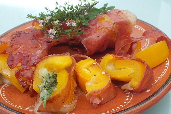 Tapas Peppers with Serano and Manchego