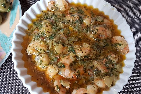 Tapas Prawns in Garlic Oil
