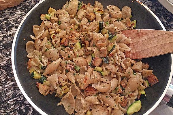 Tofu Noodle Pan with Zucchini