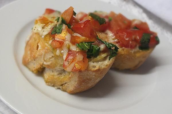 Tomato and Wild Garlic Bruschetta