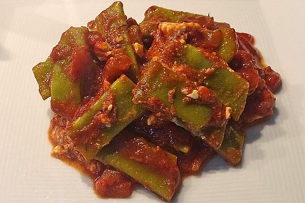 Tomato Beans with Sheep Cheese