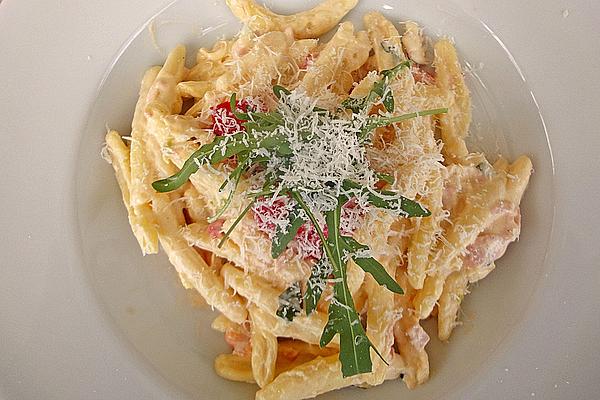 Tomato-Mascarpone-Mozzarella Pasta