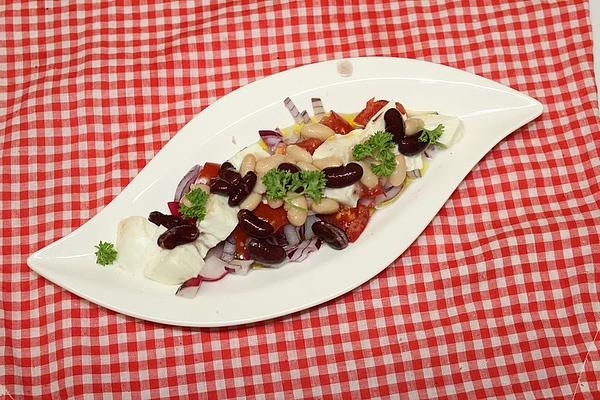 Tomato, Mozzarella and Bean Salad