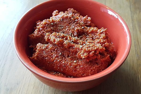 Tomato Pesto with Salami