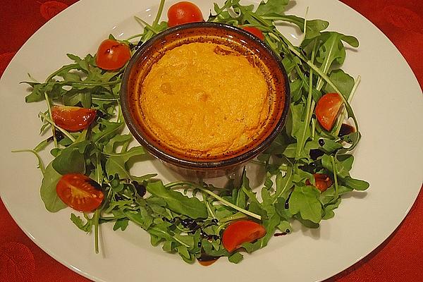 Tomato Souffle with Mozzarella Heart
