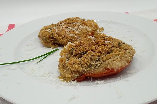 Tomatoes with Crispy Gratin