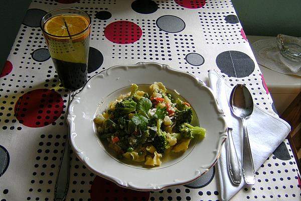 Tortellini in Vegetable Cream Sauce
