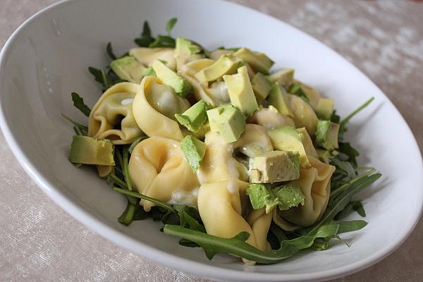 Tortellini with Rocket, Gorgonzola and Avocado