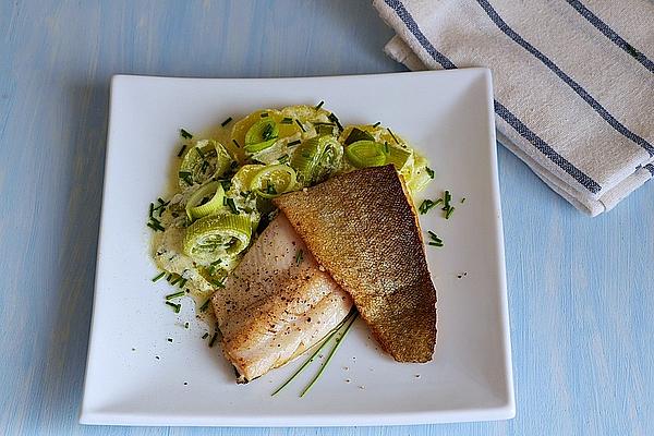 Trout Fillets on Leek