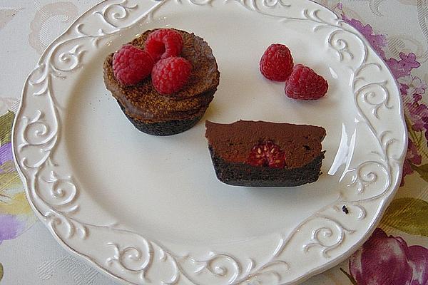 Truffle Tartlets with Raspberries
