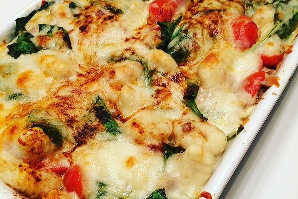 Tuna and Gnocchi Casserole with Spinach