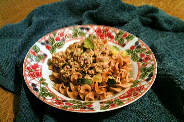 Tuna and Zucchini Sauce