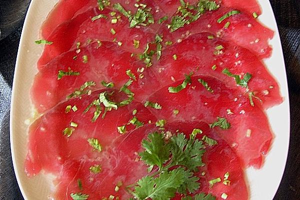 Tuna Carpaccio