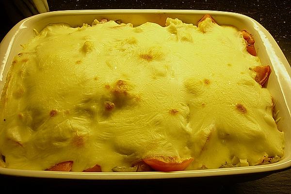 Tuna Casserole with Peppers and Tomatoes