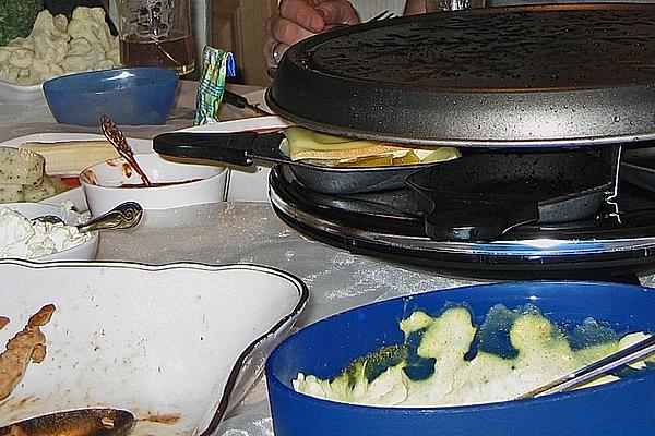 Turkey and Fruit Raclette with Curry Sauce