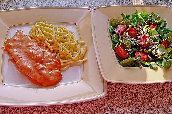 Turkey Breast Fillet with Chilli Cream Sauce