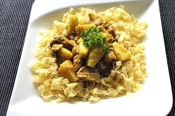 Turkey Curry with Pineapple in Coconut Milk
