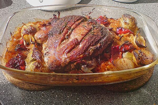 Turkey Leg on Sauerkraut