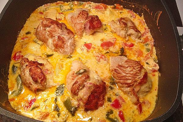 Turkey Rolls on Rice